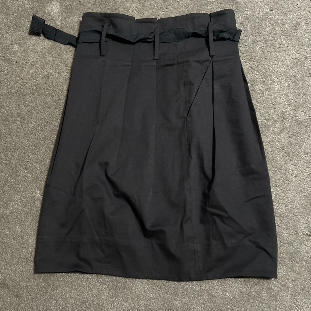 Grey Pleated Skirt with tie from Babaton. Size 2